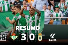 Betis mais perto da Champions League e Oviedo da LaLiga (resumo)